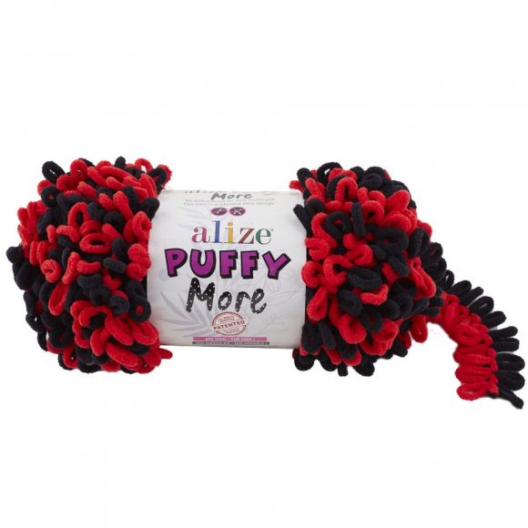 Пряжа для вязания Ализе Puffy More (100% микрополиэстер) 2х150г/11,5м цв.6273