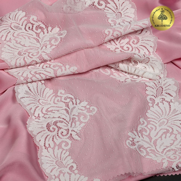 Кружево-стрейч KRUZHEVO арт.TBY.L2204 шир.215мм (под заказ)