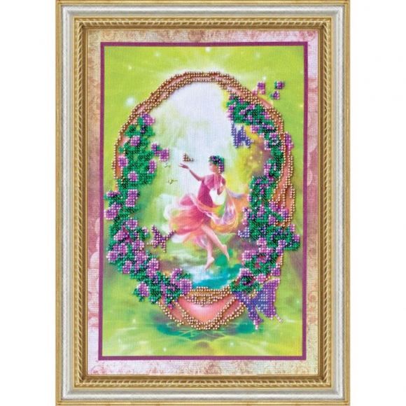 Набор для вышивания бисером АБРИС АРТ арт. AB-015 Эльф 22х30 см