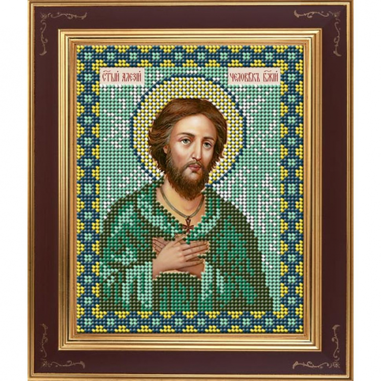 96290_Набор для вышивания бисером Икона "Алексий человек Божий"