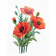 Набор для вышивания СДЕЛАЙ СВОИМИ РУКАМИ арт.М-34 Маков цвет 34х22 см