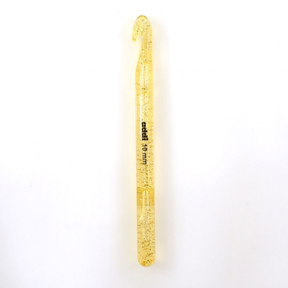 6903_Крючок, вязальный, пластик addiChampagner №10, 15 см