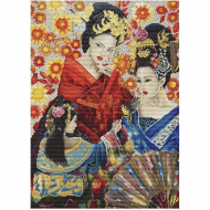 Набор для вышивания LETI арт. L8018 Песня гейши 38х27 см