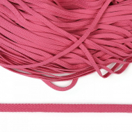 Шнур плоский полиэфир 08 мм арт. 859 цв. ярк.розовый уп.200м