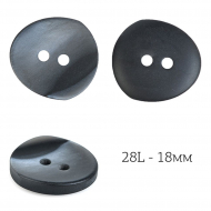 Пуговицы пластик TBY.J.2023 цв.01 черный 28L-18мм, 2 прокола, 36шт Пуговицы пластик TBY.J.2023 цв.01 черный 28L-18мм, 2 прокола, 36шт