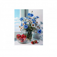 Картины по номерам Molly арт.KH0823 Полевой букет (27 цветов) 40х50 см