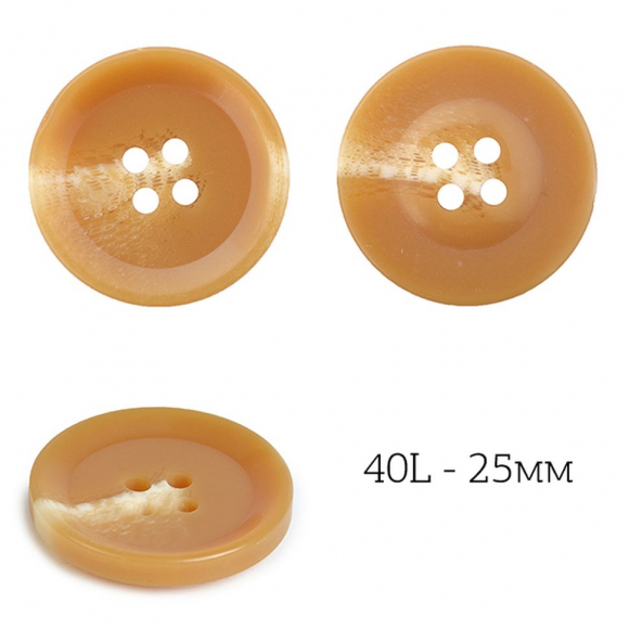 Пуговицы пластик TBY.J.1852 цв.04 бежевый 40L-25мм, 4 прокола, 36шт Пуговицы пластик TBY.J.1852 цв.04 бежевый 40L-25мм, 4 прокола, 36шт