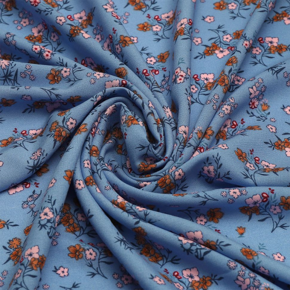 Ткань Штапель  TBY Vi-2108027-c1 плот 110г/м2 100% вискоза шир. 145 см цв.с1 сиреневый рул.25м