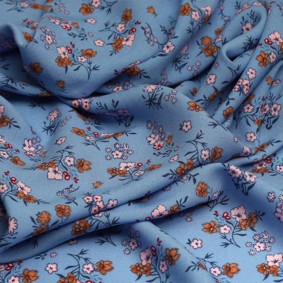 Ткань Штапель  TBY Vi-2108027-c1 плот 110г/м2 100% вискоза шир. 145 см цв.с1 сиреневый рул.25м