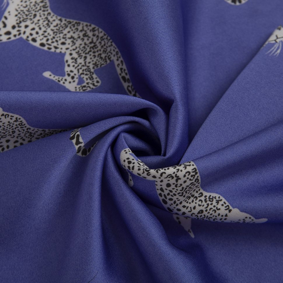 Ткань шелк Армани 90 г/м? 97% пэ, 3% спандекс шир.148 см арт.Р.50548.04 синий рул.25м