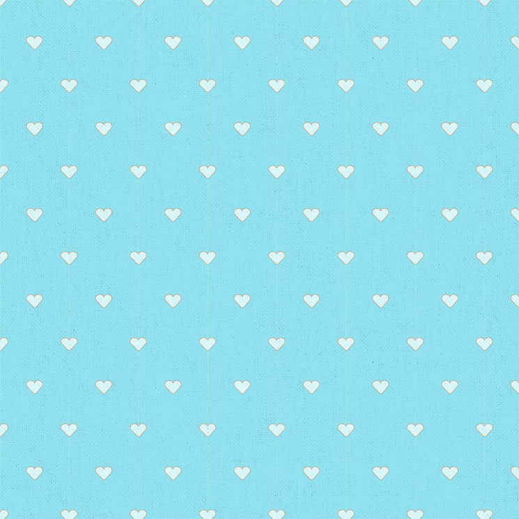 Ткань для пэчворка PEPPY Бабушкин Сундучок 140 г/м? 100% хлопок цв.БС-38 сердечки голубой уп.50х55 см