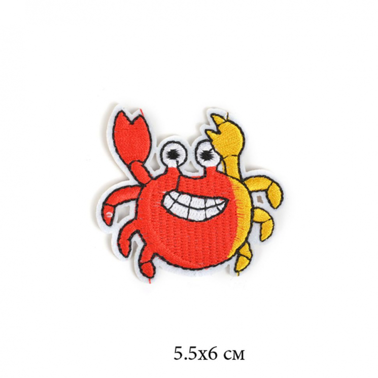 Термоаппликации арт.TBY-2136 Краб 5,5х6см 10 шт