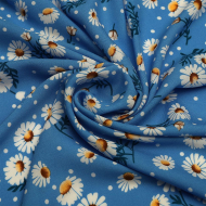 Ткань Штапель  TBY Vi-210810-c3 плот 110г/м2 100% вискоза шир. 145 см цв.с3 голубой уп.5м