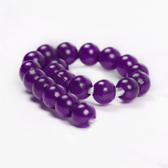 Бусины MAGIC 4 HOBBY круглые перламутр 6мм цв.133 фиолетовый уп.50г (483шт)