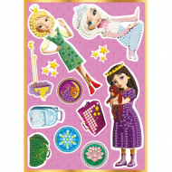 Кристальная мозаика ФРЕЯ арт.TSR-106 Василиса, Соня и Аленка (наклейки) 14х19,5 см