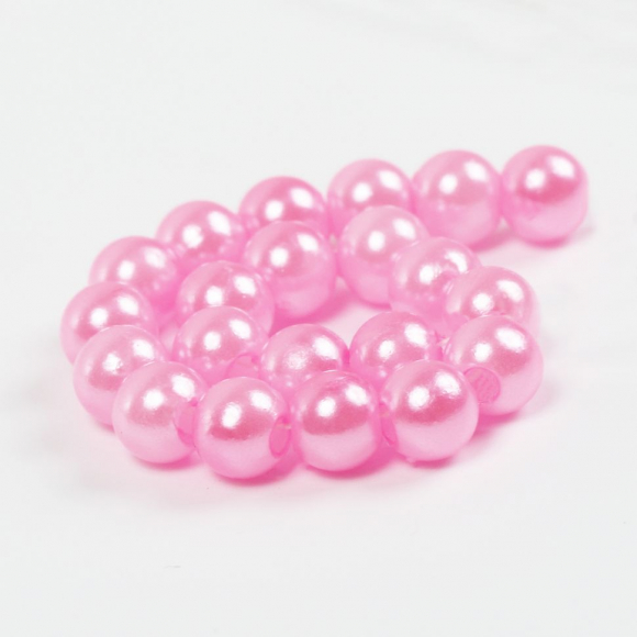 Бусины MAGIC 4 HOBBY круглые перламутр 8мм цв.015 розовый уп.50г (213шт)