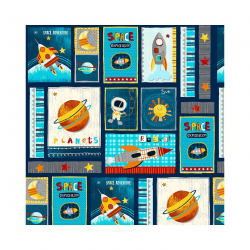 Ткань для пэчворка PEPPY 801 Panel 135 г/м? 100% хлопок цв.744 уп.60х110 см
