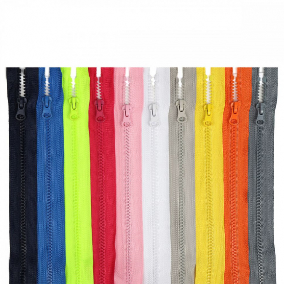 Молния MaxZipper трактор №5 1 замок усил.зв., 40см АССОРТИ №1 уп.10цв х 5шт
