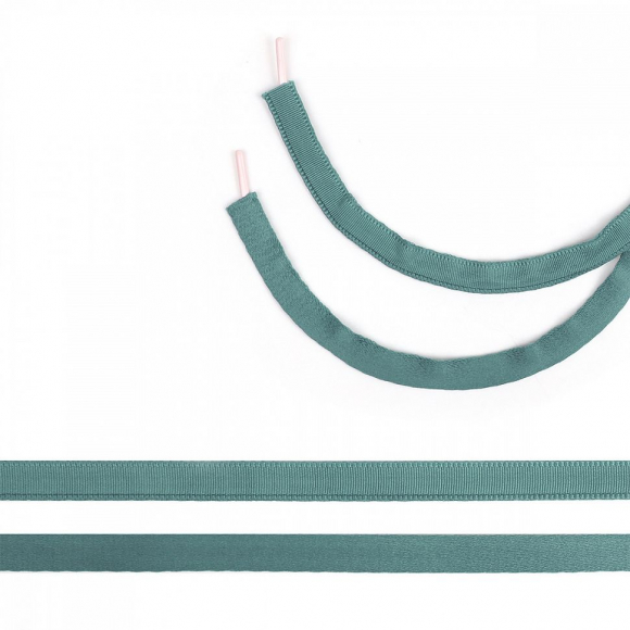 Лента тоннельная полиэстер ТBY.10F222 шир.10мм цв. F222 изумрудный синий уп.50 м