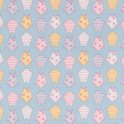 Ткань для пэчворка PEPPY Молочные Сны Фланель 175 г/м? 100% хлопок цв.МС-04 голубой уп.100х110 см