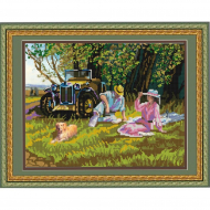 Рисунок на ткани (Бисер) КОНЁК арт. 9709 Пикник 29х39 см