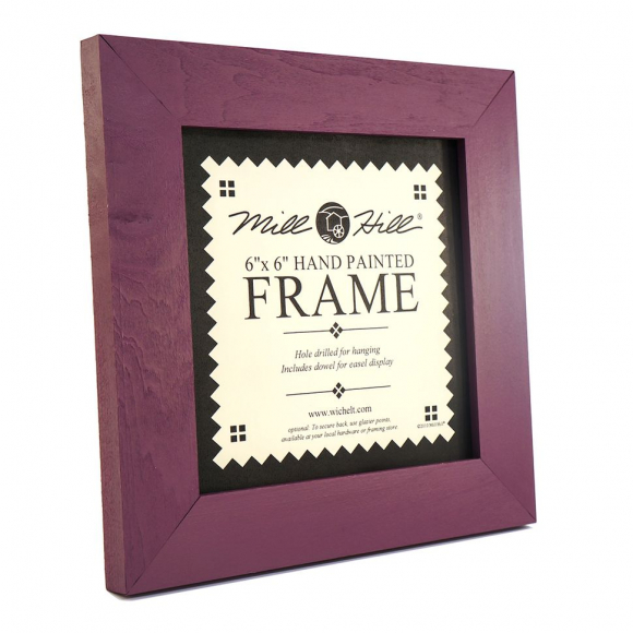 42061_Рамка деревянная цвет фиолетовый