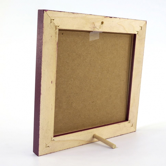 42061_Рамка деревянная цвет фиолетовый