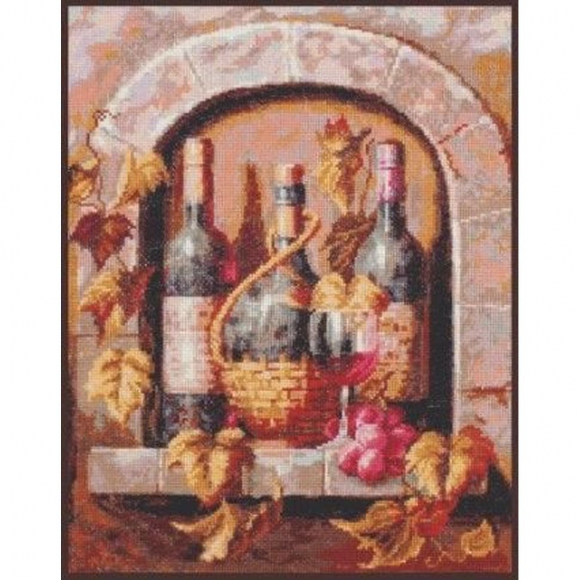 Набор для вышивания ПАЛИТРА арт.04.004 Натюрморт с вином 26х32 см