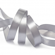 Лента атласная 12мм цв.3170 т.серый IDEAL уп.27,4 м