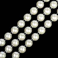 Бусины на нитях арт. ABS-26 бусины ?10мм уп. 9,14м