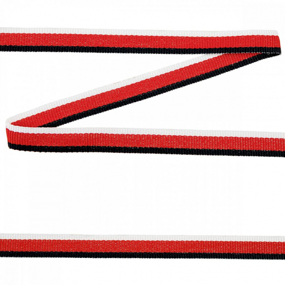 Тесьма TBY тканая Рубчик неэластичная Лампас NET7210 шир.10мм уп,45,7м Тесьма TBY тканая Рубчик неэластичная Лампас NET7210 шир.10мм уп,45,7м