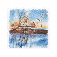 Набор для вышивания РТО арт.М888 Мороз и солнце 21,5х21 см