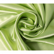Ткань атлас стрейч 95 г/м? 97% полиэстер, 3% спандекс шир.150 см арт.Р.11328.26 цв.26 салатовый уп.25м