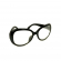 156823_Очки со стеклом, 8,5 см, черные