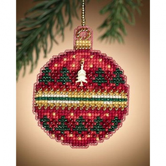 Набор для вышивания бисером MILL HILL Рубиновый лес 5х7 см