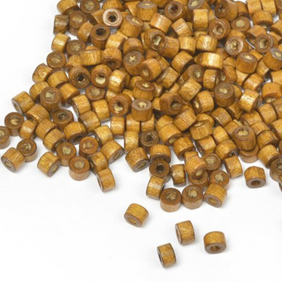 Бусины деревянные MAGIC HOBBY арт.MG-B 474 цв.2 св.коричневый уп.40г 4мм, in ?2 мм 1490±3 шт.