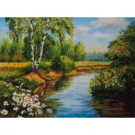 Набор для вышивания PANNA Живая картина арт. JK-2057 Родные просторы 27х20 см