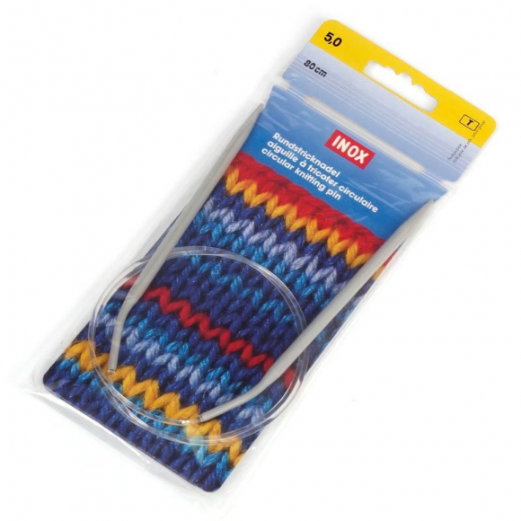 211294 PRYM Спицы круговые для вязания с гибкой прозрачной леской 5мм 80см алюминий уп.1шт 211294 PRYM Спицы круговые для вязания с гибкой прозрачной леской 5мм 80см алюминий уп.1шт