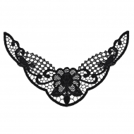 Кружевная вставка арт.TR.1261 220х120мм цв.2 черный уп.10шт