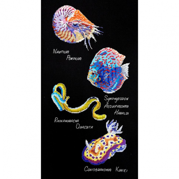 Набор для вышивания МАРЬЯ ИСКУСНИЦА арт.03.019.04 Морские обитатели 20х40 см