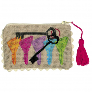 Набор для вышивания Le Bonheur des Dames арт.5080 Косметичка Clef (Ключи) 12х8 см
