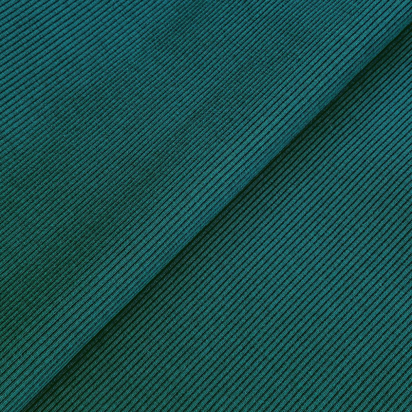 Кашкорсе трикотажное полотно 400г/м?  95%хб 5%эл  шир.60+60см арт.ШН-400955-10 цв.тем.петроль пач.20-30кг (1кг-2,10м)