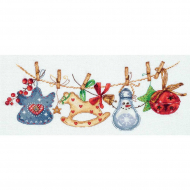 Набор для вышивания PANNA арт. PR-7085 Праздничная гирлянда 33х15 см