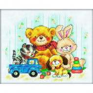 Набор для вышивания РТО арт.M162 Верные друзья 30х24 см