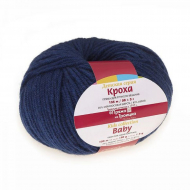 Пряжа для вязания ТРО Кроха (20% шерсть, 80% акрил) 10х50г/135м цв.3605 синий