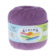 Пряжа ALPINA LILY (100% мерсеризованный хлопок) 10х50 г/175 м цв.803 св.фиолетовый