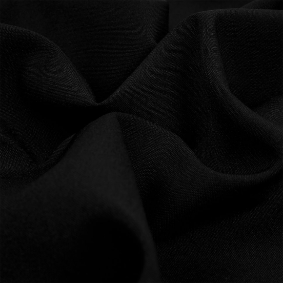 Ткань Габардин кач-во Фухуа 180 г/м? 100% полиэстер шир.150 см арт.TBY.Gbf.24102.1 цв.01 черный рул.25м