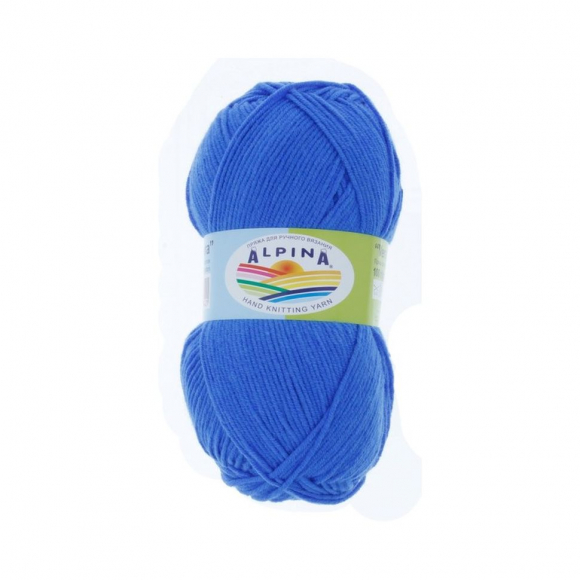 Пряжа ALPINA VERA (55% акрил, 45% хлопок) 5х100г/280м цв.19 синий Пряжа ALPINA VERA (55% акрил, 45% хлопок) 5х100г/280м цв.19 синий