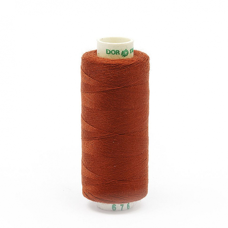 Нитки Dor Tak бытовые 40/2 полиэстер 366м цв.676 св.коричневый