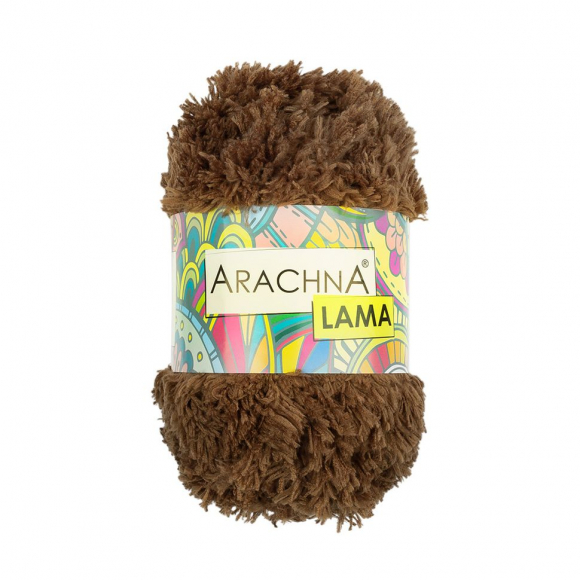 Пряжа ARACHNA LAMA (100% микрополиэстер) 5х200г/100м цв.27 коричневый